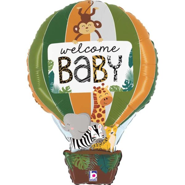 ballon welcome baby jungle