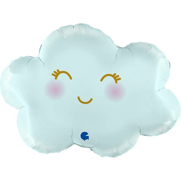 Ballon nuage bleu pastel bébé